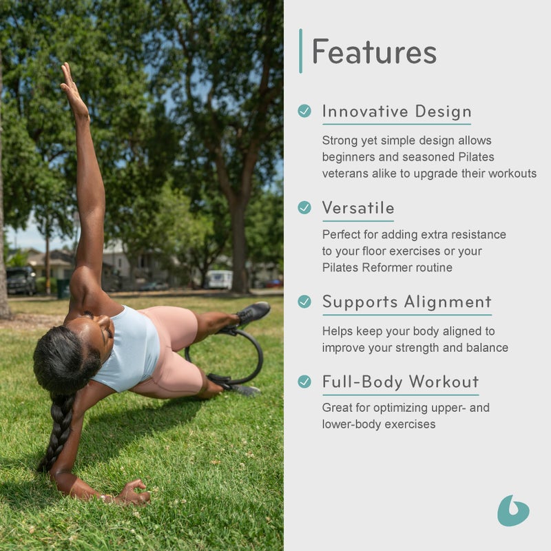 Balanced Body Ultra-Fit Circle, Pilates Ring Resistance Trainer, Upper-Body and Leg Workout Equipment, Leg Exercise Equipment, Pilates Equipment for Home or Studio Use, 15-Inch Diameter - Image 4